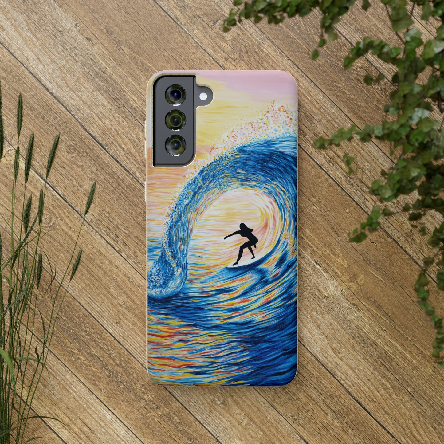 Cruzing thru a Sunset Tube Biodegradable Phone Case