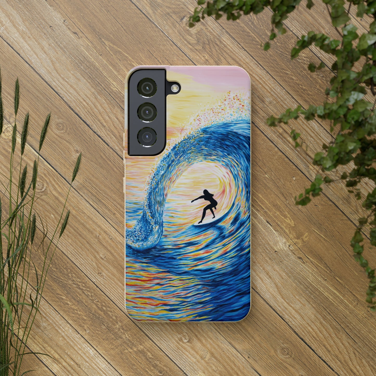 Cruzing thru a Sunset Tube Biodegradable Phone Case